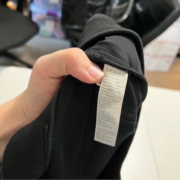 Spanx Jean-Ish Ankle Leggings Jeggings Black Large W1 - Picture 6 of 9